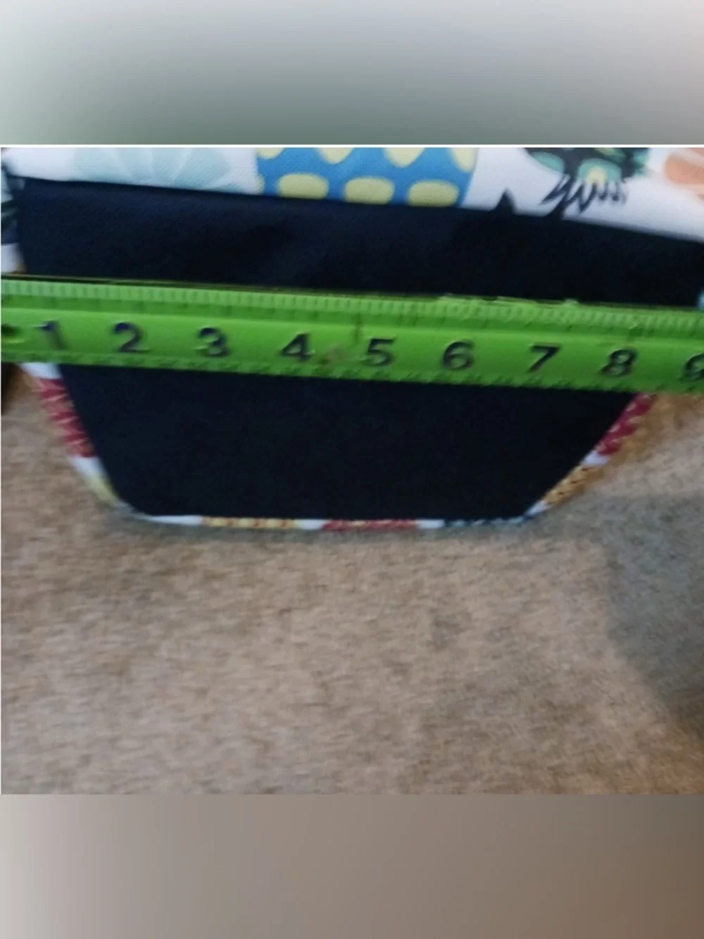 Set/Bundle- Thirty-One Tropical Pineapple Storage Bin & Striped Pouch